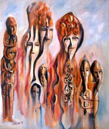 Peinture intitulée "evangilisme" par Abderrahmane Abdelrafie Matallah, Œuvre d'art originale