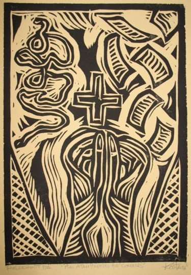 Pintura titulada "Mas atan papeles qu…" por Kardo Kosta, Obra de arte original, Oleo