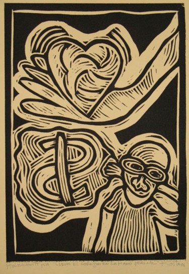 Pintura titulada "Lleva el corazon en…" por Kardo Kosta, Obra de arte original, Oleo
