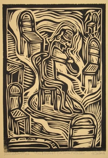 Pintura titulada "Mas aburrido que ch…" por Kardo Kosta, Obra de arte original, Oleo
