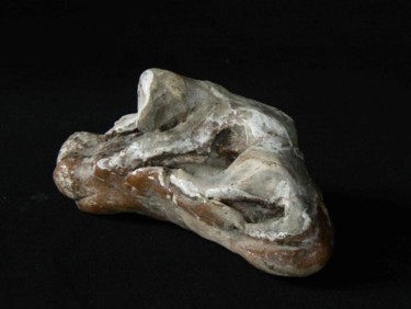 Sculpture intitulée "MON CHIEN BIK" par Venner Fanch, Œuvre d'art originale, Céramique