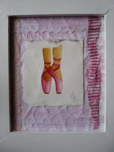 Collages intitulée "Rose Repetto" par D A N ' I M A G ' I N, Œuvre d'art originale