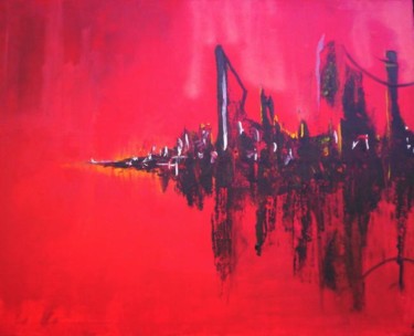 Painting titled "Luminescence" by Alexandra D., Original Artwork, Oil
