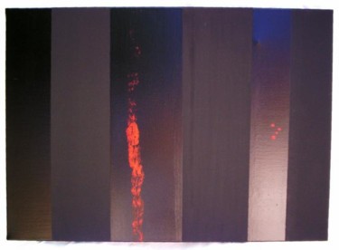 Painting titled "Composition Noirs M…" by Alexandra D., Original Artwork, Oil