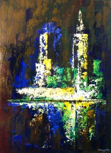 Peinture intitulée "Morceau de vie" par René Vincent-Viry, Œuvre d'art originale