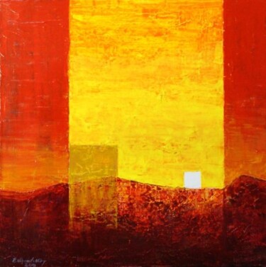 Peinture intitulée "Puits de lumiére" par René Vincent-Viry, Œuvre d'art originale