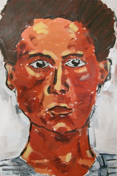 Painting titled "Tanned person" by Unknown Artist, Original Artwork