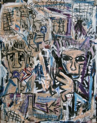 Painting titled "Chaos" by Unknown Artist, Original Artwork