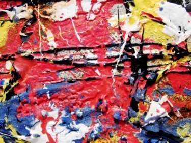 Peinture intitulée "France-Espagne/extr…" par Mone Popp, Œuvre d'art originale, Huile