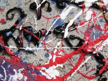 Peinture intitulée "France-Espagne/extr…" par Mone Popp, Œuvre d'art originale, Huile