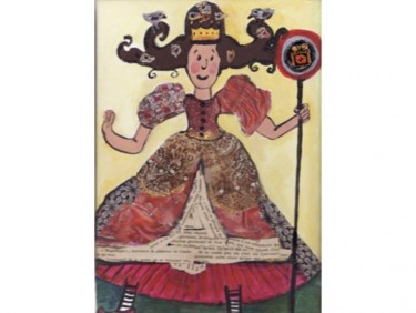 Collages intitulée "Eco princesse" par Roxio, Œuvre d'art originale