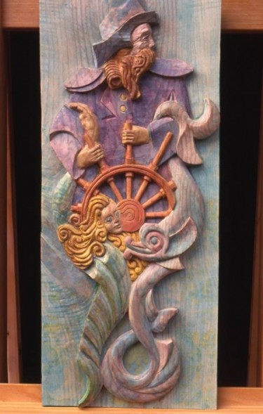 Sculpture intitulée "Marin Sirènes et Da…" par Michel Ferre, Œuvre d'art originale