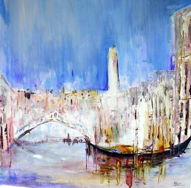 Peinture intitulée "Venise de rêve." par Bernard Courtalon (courtaloni), Œuvre d'art originale, Huile