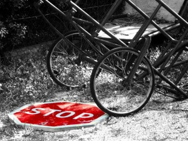 Photographie intitulée "stop" par Gleisner, Œuvre d'art originale