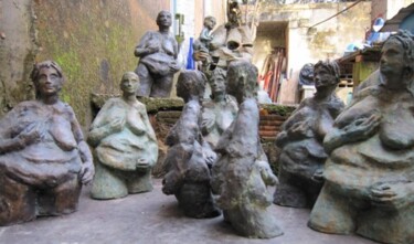 Rzeźba zatytułowany „GROUPE DE SCULPTURE…” autorstwa Michel Moskovtchenko, Oryginalna praca, Inny
