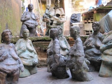 Rzeźba zatytułowany „1992 GROUPE DE SCUL…” autorstwa Michel Moskovtchenko, Oryginalna praca, Metale