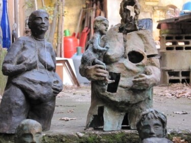 Rzeźba zatytułowany „1992 GROUPE DE SCUL…” autorstwa Michel Moskovtchenko, Oryginalna praca