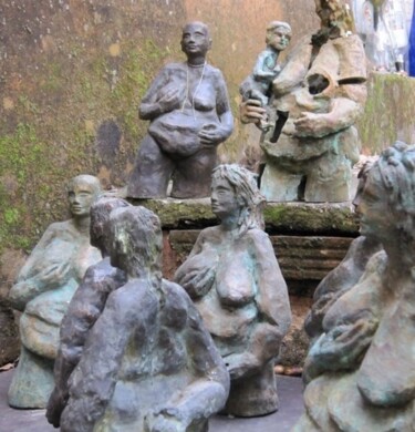 Rzeźba zatytułowany „GROUPE DE SCULPTURE…” autorstwa Michel Moskovtchenko, Oryginalna praca, Inny