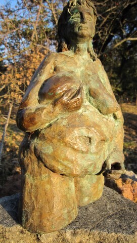 Sculpture titled "FECONDITE" by Michel Moskovtchenko, Original Artwork, Metals