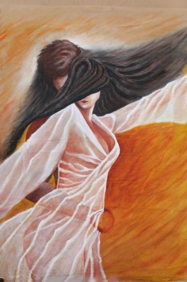 Painting titled "Swing" by Puneet Sinha, Original Artwork, Oil