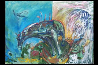 Peinture intitulée "LA RABIA" par Adrian Ferrero, Œuvre d'art originale, Huile