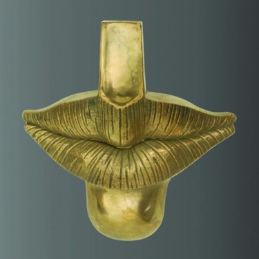 Sculpture intitulée "BOUCHE" par Sak, Œuvre d'art originale, Bronze