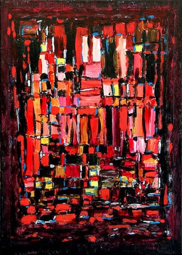 Painting titled "Akhnaten 1" by Jose Carlos Sarmento, Original Artwork