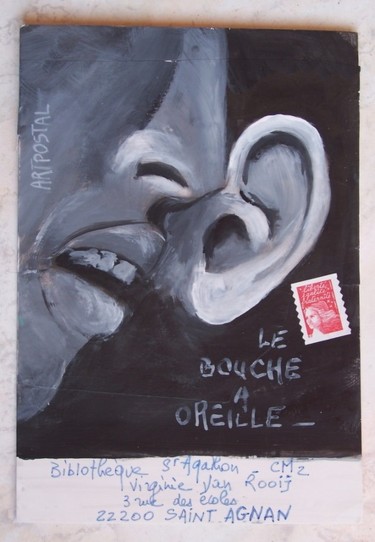 Sculpture intitulée "le bouche à oreille…" par Anne-Frédérique Ferret, Œuvre d'art originale, Autre