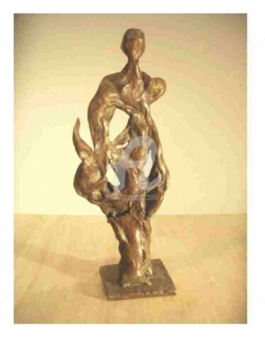 Sculpture intitulée "La petite femme" par Olivier Lecourtois, Œuvre d'art originale, Bronze