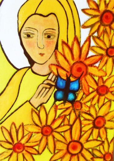 Painting titled "La Virgen de Giraso…" by Georg Kiehn, Original Artwork