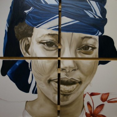 Painting titled "Quattro" by Eb, Original Artwork