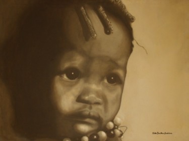 Painting titled "Innocente" by Eb, Original Artwork, Oil