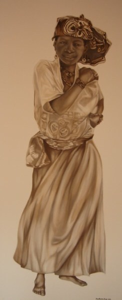 Painting titled "Seduzione 2" by Eb, Original Artwork, Oil