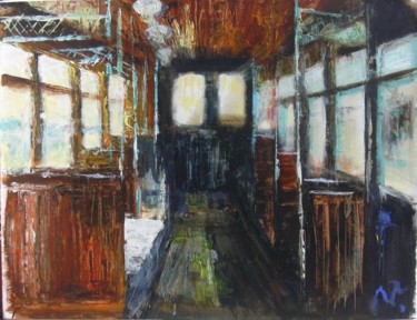 Peinture intitulée "Bois" par Nathalie Torrents, Œuvre d'art originale