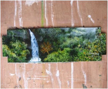 Pintura titulada "Azulejos con pintur…" por Víctor Martínez Vásquez, Obra de arte original