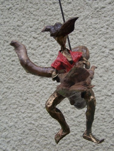 Sculpture intitulée "Léger.... photo 2" par Anne-Frédérique Ferret, Œuvre d'art originale, Bois