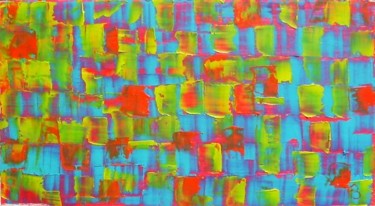 Pittura intitolato "Rubik’s cube I" da F, Opera d'arte originale