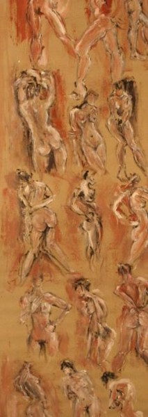 绘画 标题为“Acrylique beige et…” 由Mariejose Lolmede, 原创艺术品