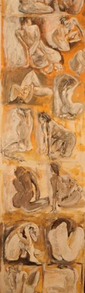 绘画 标题为“Acrylique jaune” 由Mariejose Lolmede, 原创艺术品