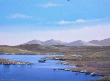 Pintura intitulada "roundstone boat" por Cathal O Malley, Obras de arte originais