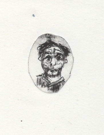 Dessin intitulée "Jean." par Frhégo, Œuvre d'art originale, Autre