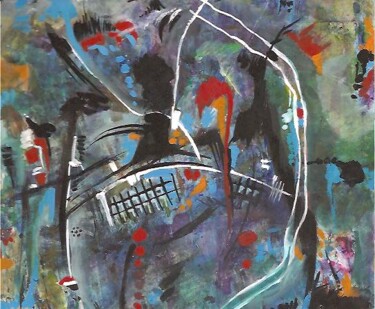 Peinture intitulée "Souvenir de St.Germ…" par H . Mortazavi, Œuvre d'art originale, Huile