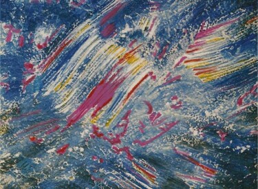 Peinture intitulée "Tempête" par H . Mortazavi, Œuvre d'art originale, Huile