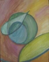 Malerei mit dem Titel "Abstract_2003-04_Le…" von Peggy Hamfler, Original-Kunstwerk