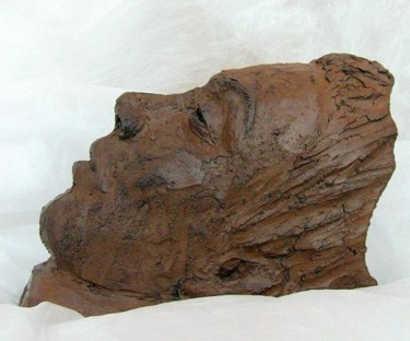 Sculpture intitulée "Profil de femme" par Marian Cobos, Œuvre d'art originale