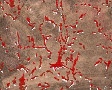 Peinture intitulée "SANS TITRE" par H . Mortazavi, Œuvre d'art originale, Huile