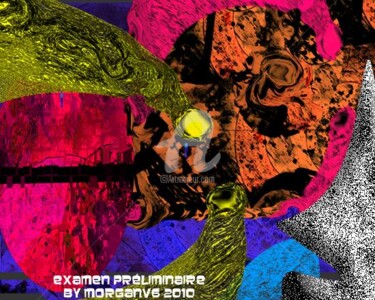 Peinture intitulée "Examen préliminaire" par Morganv6, Œuvre d'art originale