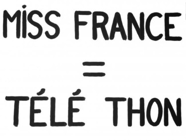 Peinture intitulée "MISS FRANCE" par Toytoy, Œuvre d'art originale