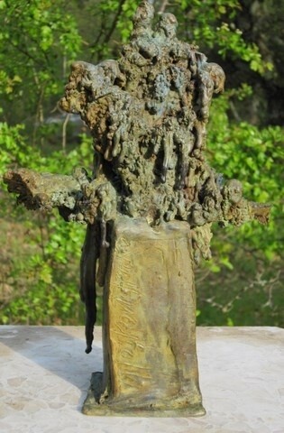 Sculpture titled "FONTAINE DE VAUCLUSE" by Michel Moskovtchenko, Original Artwork, Metals