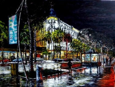 Peinture intitulée "Cannes , La Croiset…" par Daniel Barré, Œuvre d'art originale